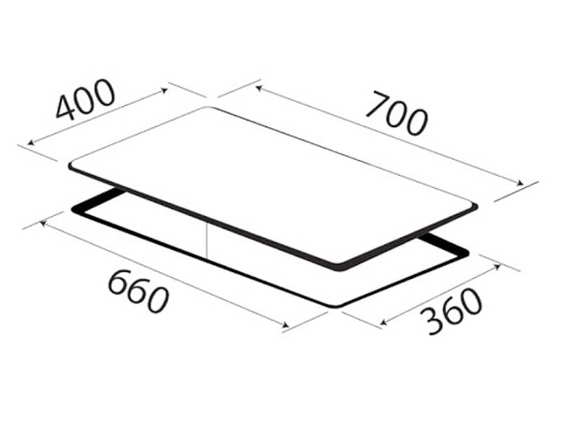 ​Kích thước bếp từ Kaff KF-ROTE55