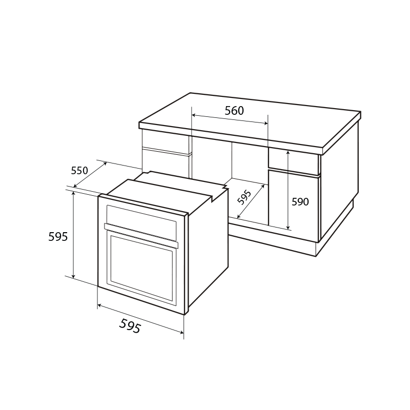  Thông số kỹ thuật của lò nướng Kaff KF-T90S