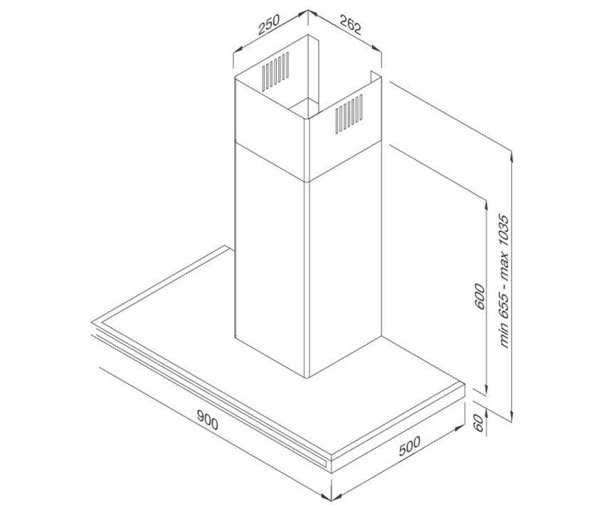 Máy hút mùi gắn tường Malloca Zeta K1573 - Hàng chính hãng